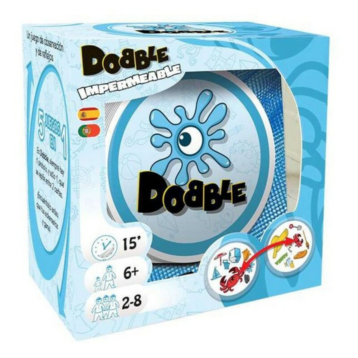 Hráči Dobble Waterproof Asmodee (ES-PT)